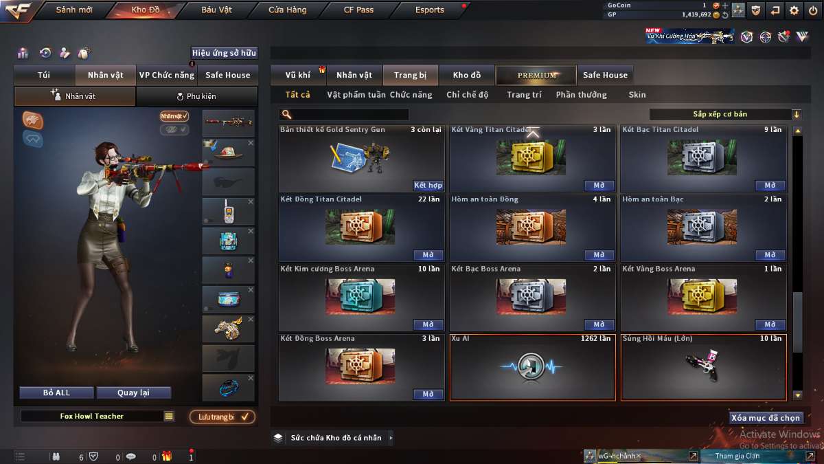 shop acc cf uy tin gia re